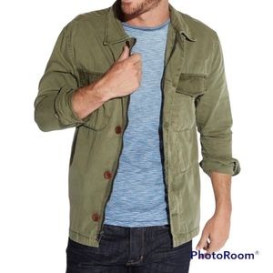 LUCKY BRAND men’s surplus utility jacket coat two tone green size XL